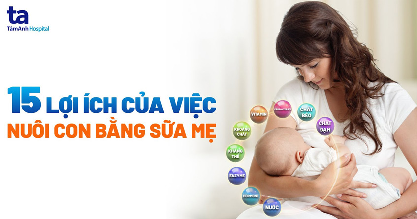 lợi ích của việc nuôi con bằng sữa mẹ