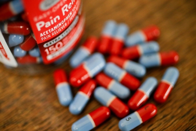 Thuốc giảm đau acetaminophen tại Mỹ. Ảnh: AP