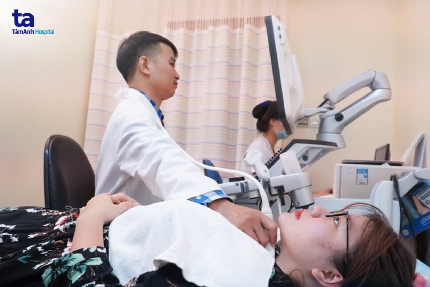 siêu âm chẩn đoán ung thư tuyến giáp thể nhú