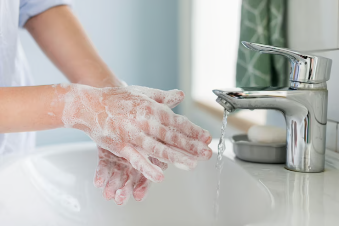 Thường xuyên rửa tay với xà phòng để phòng ngừa vi khuẩn HP xâm nhập vào cơ thể. Ảnh Freepik