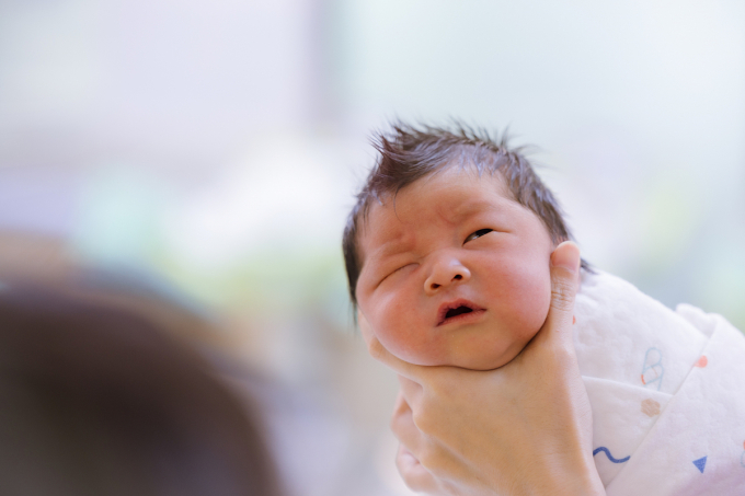 Một em bé mới sinh tại Hàn Quốc. Ảnh: Korea Herald