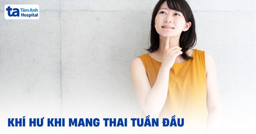 ra khí hư khi mang thai tuần đầu