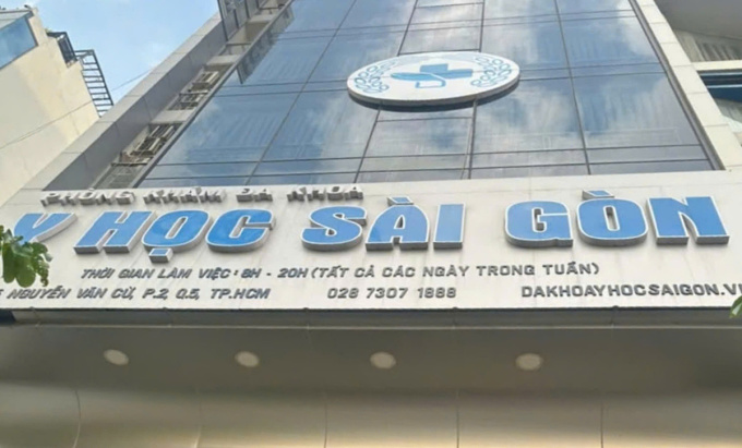 Phòng khám Y học Sài Gòn. Ảnh: Sở Y tế TP HCM