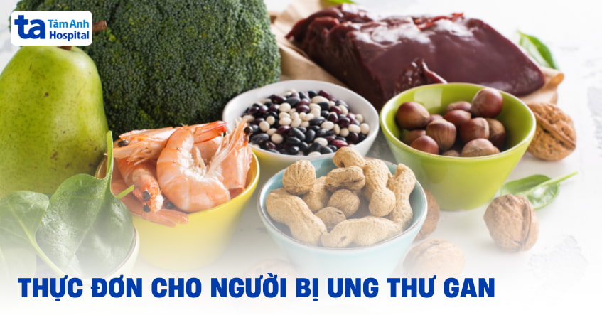 thực đơn cho người bị ung thư gan