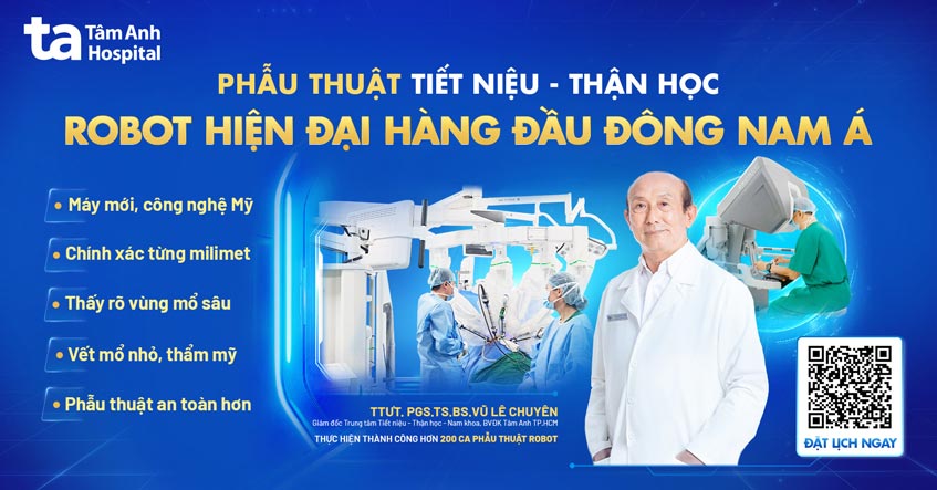 thumb phẫu thuật tiết niệu bằng robot