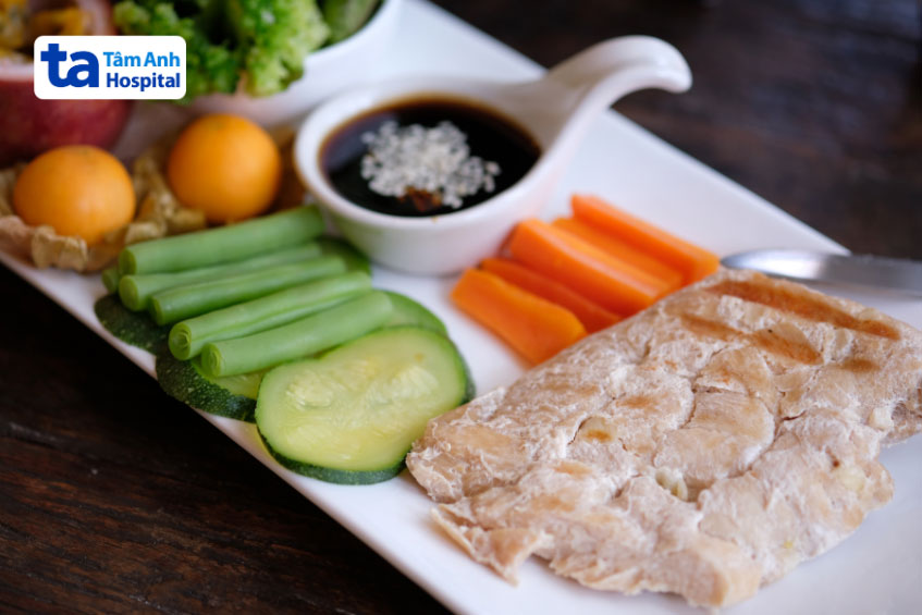 Thực đơn mô tả bữa ăn cho mẹ bỉm sau sinh
