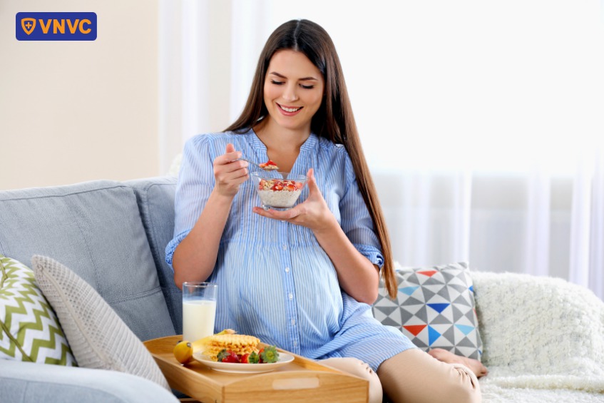 dinh dưỡng cho bà bầu bị zona